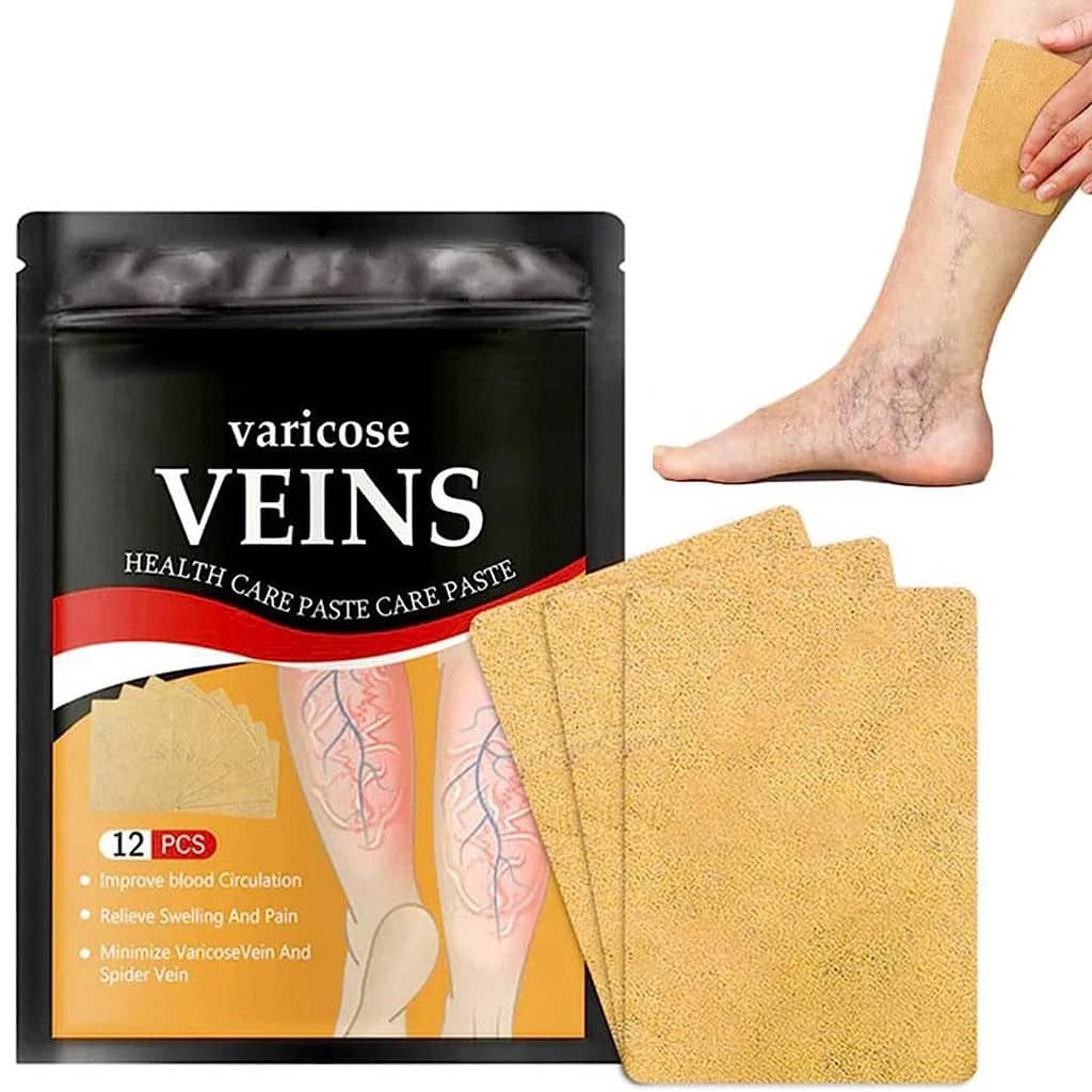Patchs Herbales Anti-Varices Soulagement Douleur, Amélioration Circulation 12Pcs - لاصقات الأعشاب الطبيعية لعلاج الدوالي والدورة الدموية