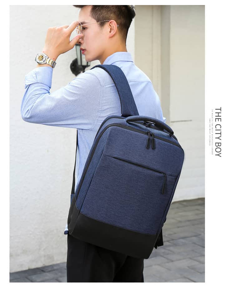 Sac à Dos Ordinateur Portable Multifonctionnel avec Port de Charge USB Grand Volume SACHM07BL - حقيبة ظهر متعددة الاستخدامات للكمبيوتر المحمول والعمل مع منفذ شحن