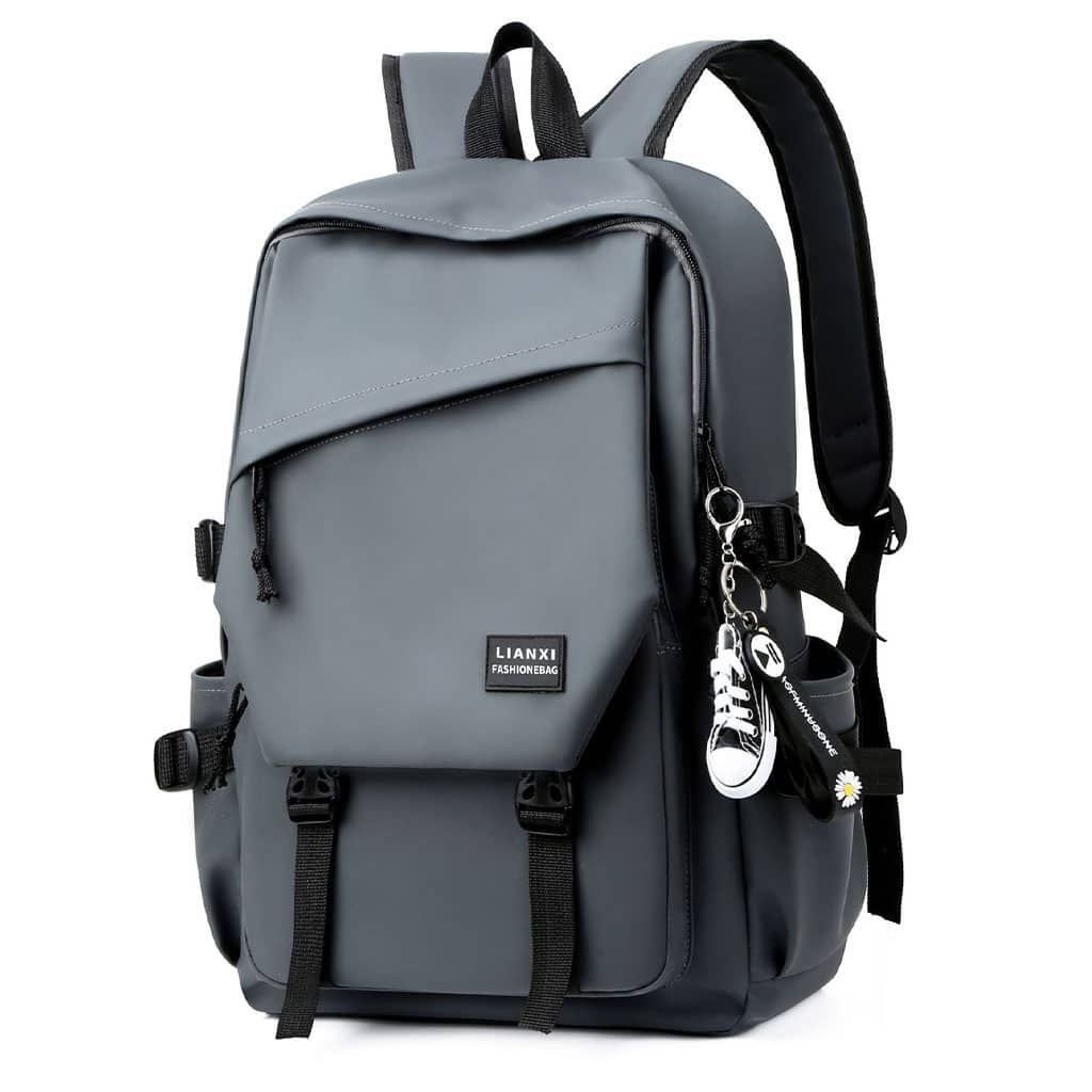 Sac à dos Tendance Pour Hommes en tissu Imperméable léger et respirant grande capacité SACHM08GR - حقيبة ظهر لحفظ الكمبيوتر المحمول والأعمال بتصميم عصري ومريح