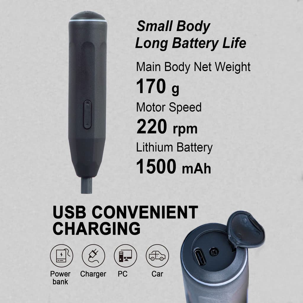 Tournevis Électrique Sans Fil Biyoti 39 en 1 Batterie Lithium 1200mAh – مفك براغي كهربائي - Électronique - صورة 3