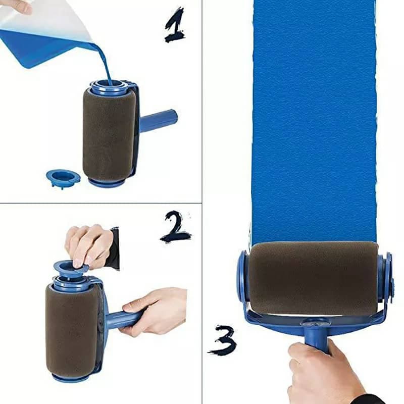 kit Rouleau de peinture mural 7 pièces multifonctionnel - Outillage et Bricolage - صورة 6