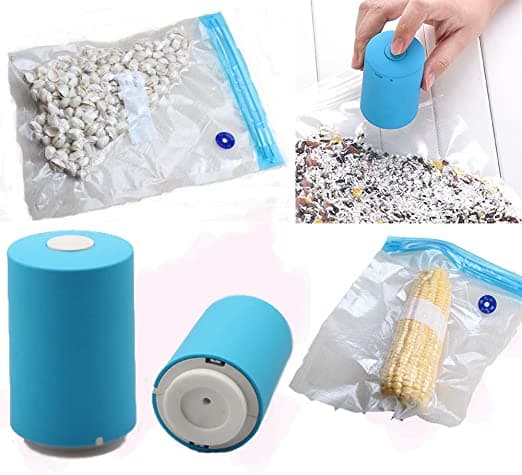جهاز تفريغ وشفط الهواء من أكياس حفظ الطعام-Always Fresh Machine De Scellage Portable Avec 5 Sacs - Cuisine - صورة 3