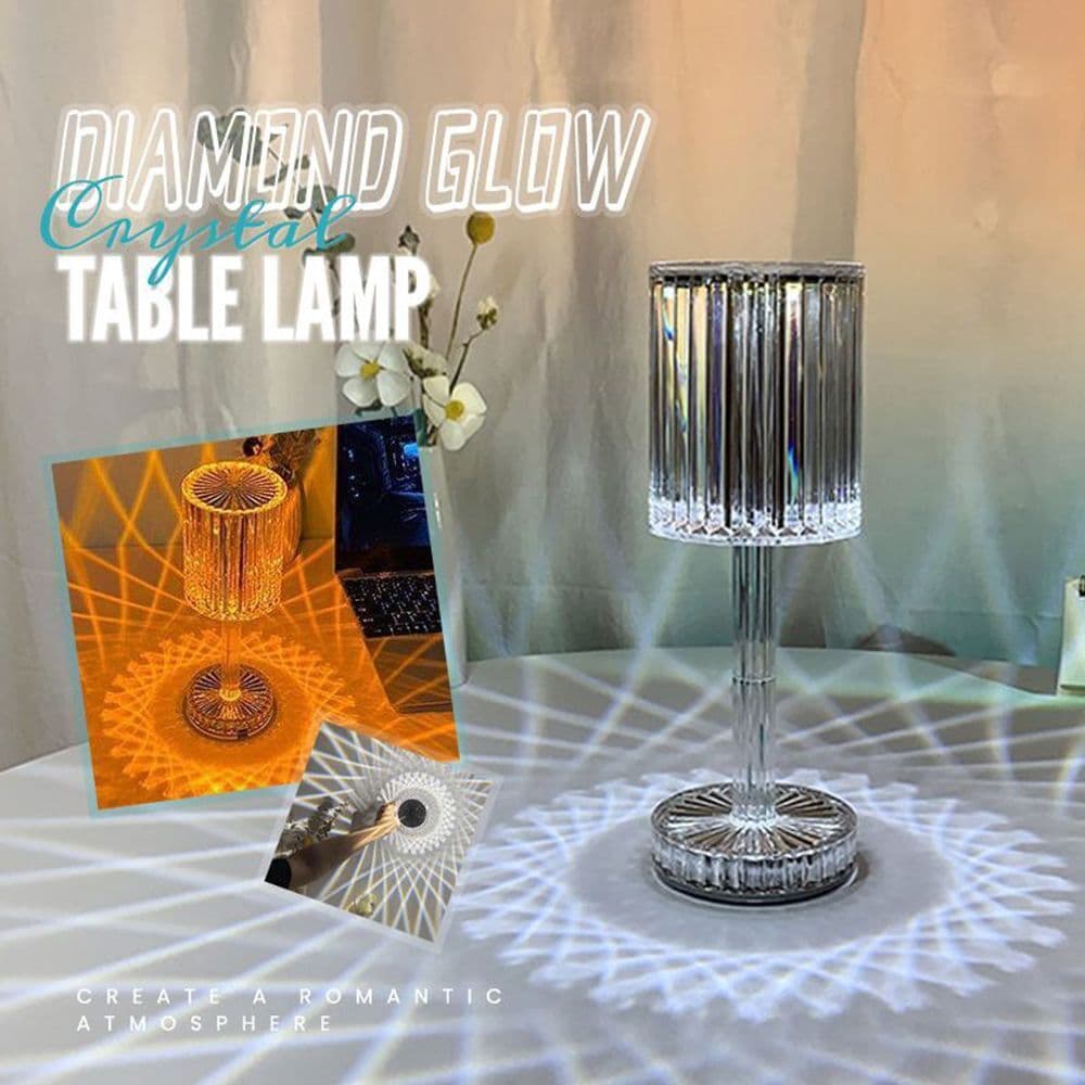 Veilleuse en cristal avec télécommande tactile USB - Décoration - صورة 1
