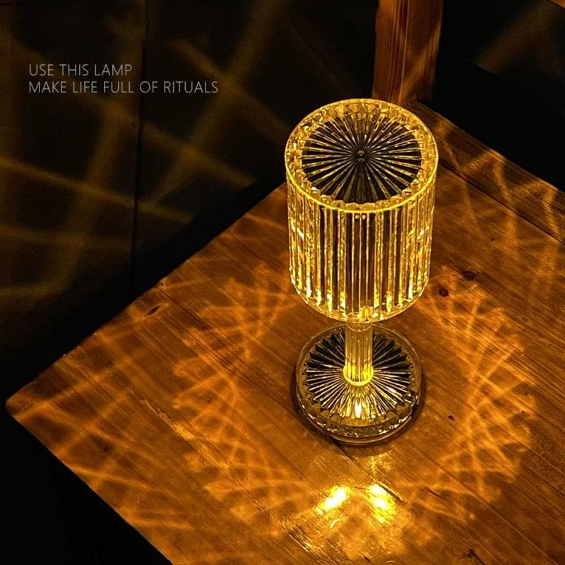 Veilleuse en cristal avec télécommande tactile USB - Décoration - صورة 5