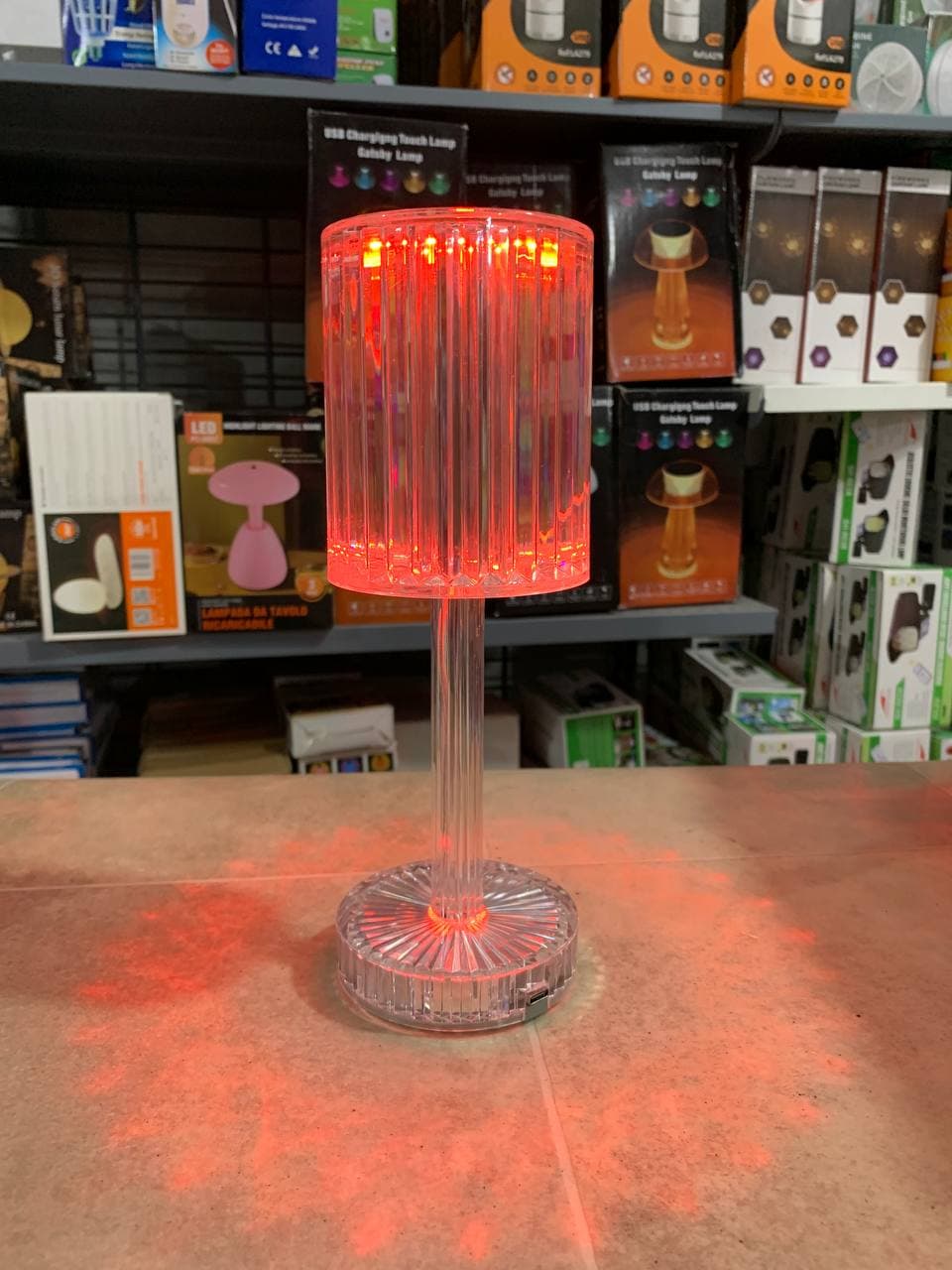 Veilleuse en cristal avec télécommande tactile USB - Décoration - صورة حقيقية 9