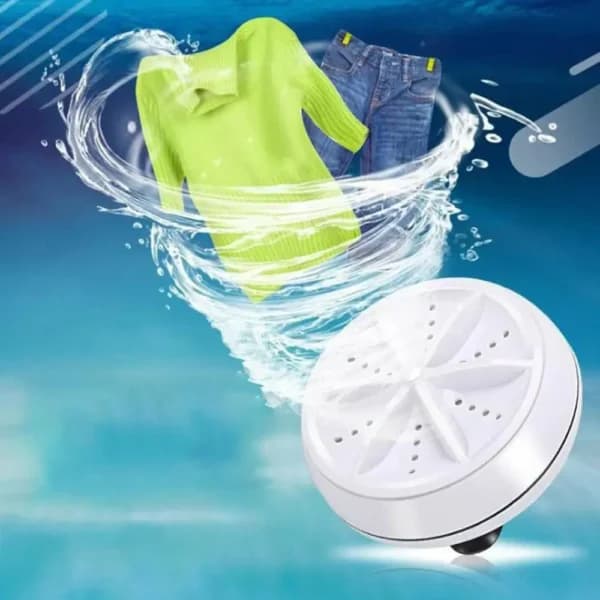 Mini Machine à Laver Portable 2 en 1, Laveuse à Ultrasons avec Câble USB - Electroménager - صورة 6