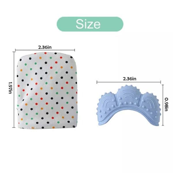 Anneau de dentition en Silicone pour bébé, sans BPA, doux, succion des doigts, - Maternité - صورة 6