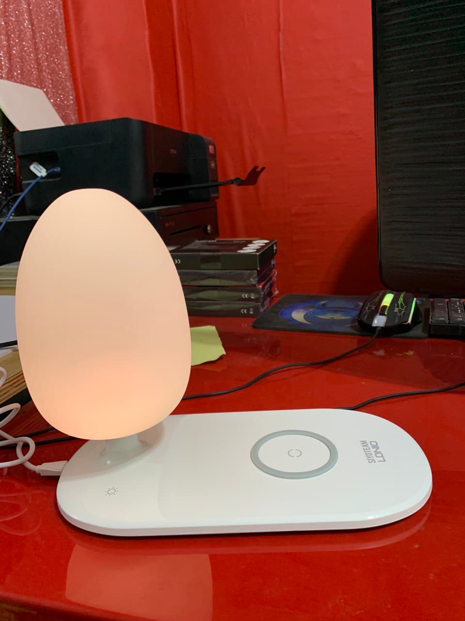 Veilleuse à luminosité réglable, chargeur de téléphone sans fil LDNIO Y3 - Électronique - صورة حقيقية 8