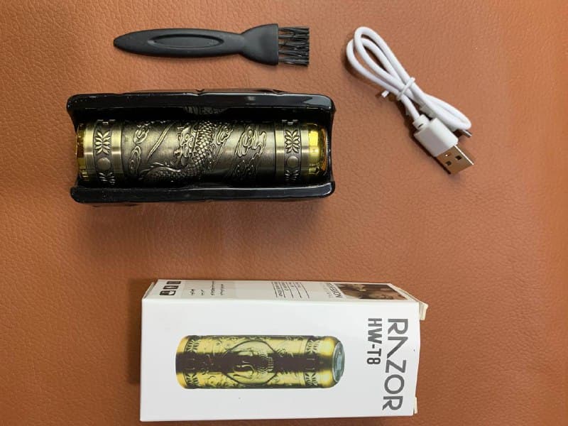 Mini rasoir professionnel étanche rechargeable HW-T8 en acier - Electroménager - صورة حقيقية 9