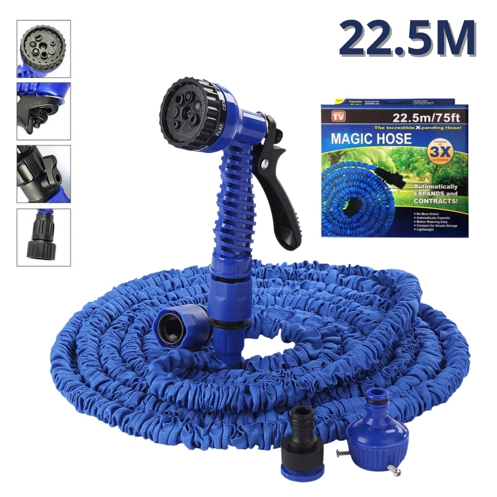 Magic hose Tuyau Arrosage Extensible et flexible 22.5M avec Pistolet à eau 7 jets - Outillage et Bricolage - صورة 1