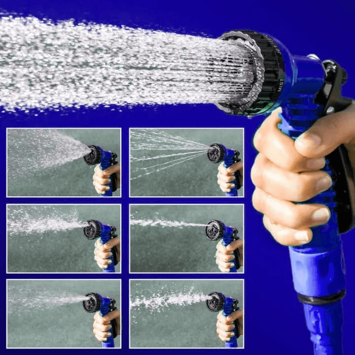 Magic hose Tuyau Arrosage Extensible et flexible 22.5M avec Pistolet à eau 7 jets - Outillage et Bricolage - صورة 2