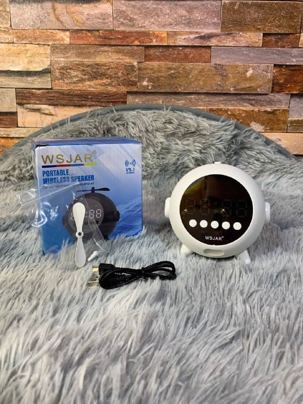 Réveil Numérique à Miroir Rechargeable avec Haut-parleur Portable Bluetooth 5.0 - Electroménager - صورة 3