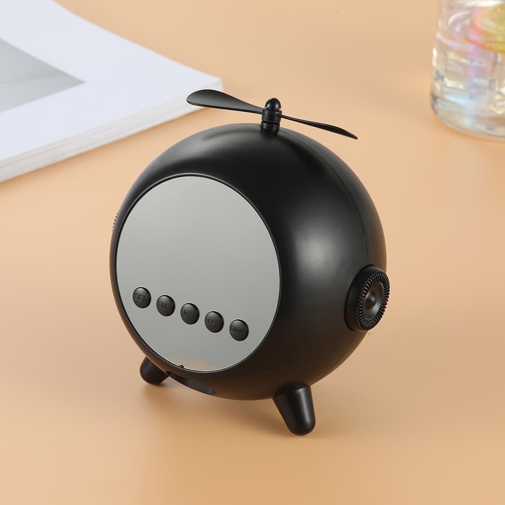Réveil Numérique à Miroir Rechargeable avec Haut-parleur Portable Bluetooth 5.0 - Electroménager - صورة 6