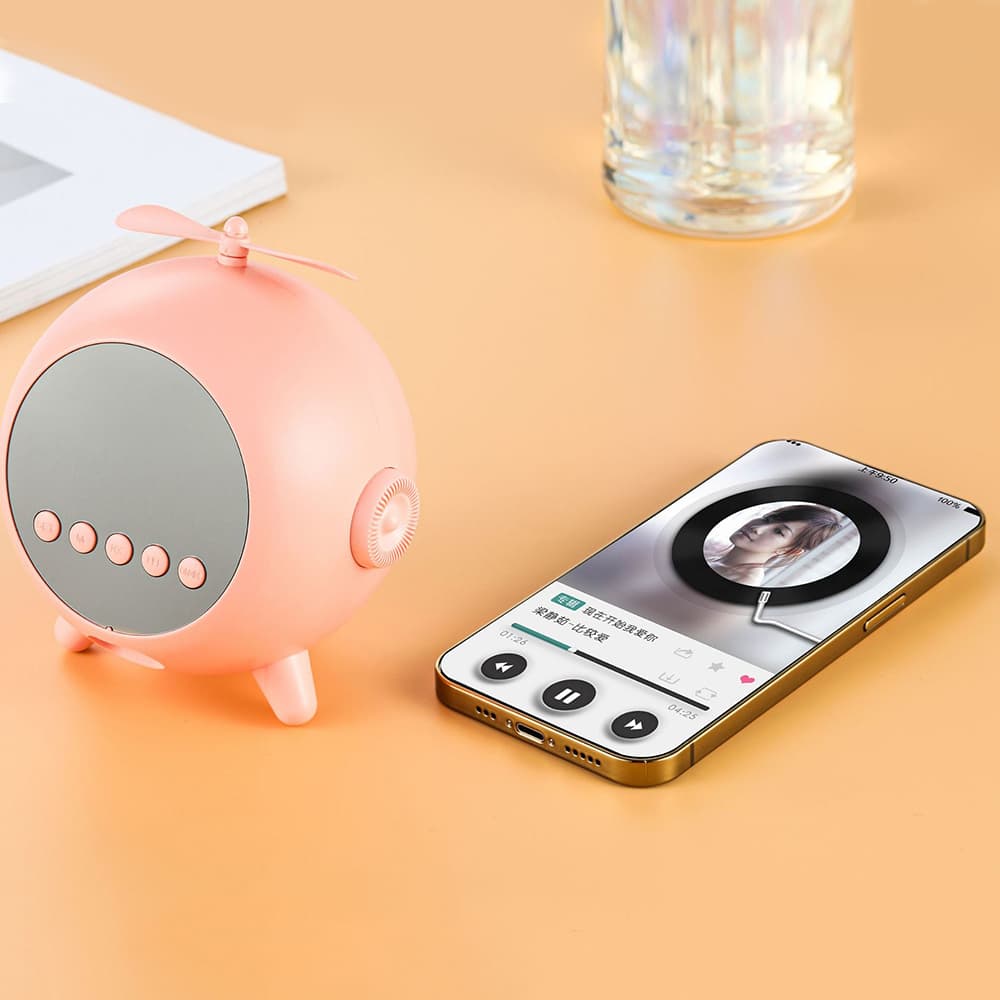 Réveil Numérique à Miroir Rechargeable avec Haut-parleur Portable Bluetooth 5.0 - Electroménager - صورة 7
