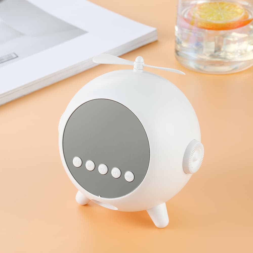Réveil Numérique à Miroir Rechargeable avec Haut-parleur Portable Bluetooth 5.0 - Electroménager - صورة 8