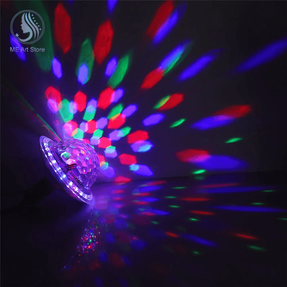 Boule Magique en Cristal UFO Musique Bluetooth LED RGB E27 - Électronique - صورة 2