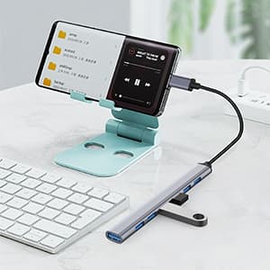Hub Multiport USB en aluminium avec 7 Adaptateur USB-C 3.0 pour MacBook - Argent - Électronique - صورة 3