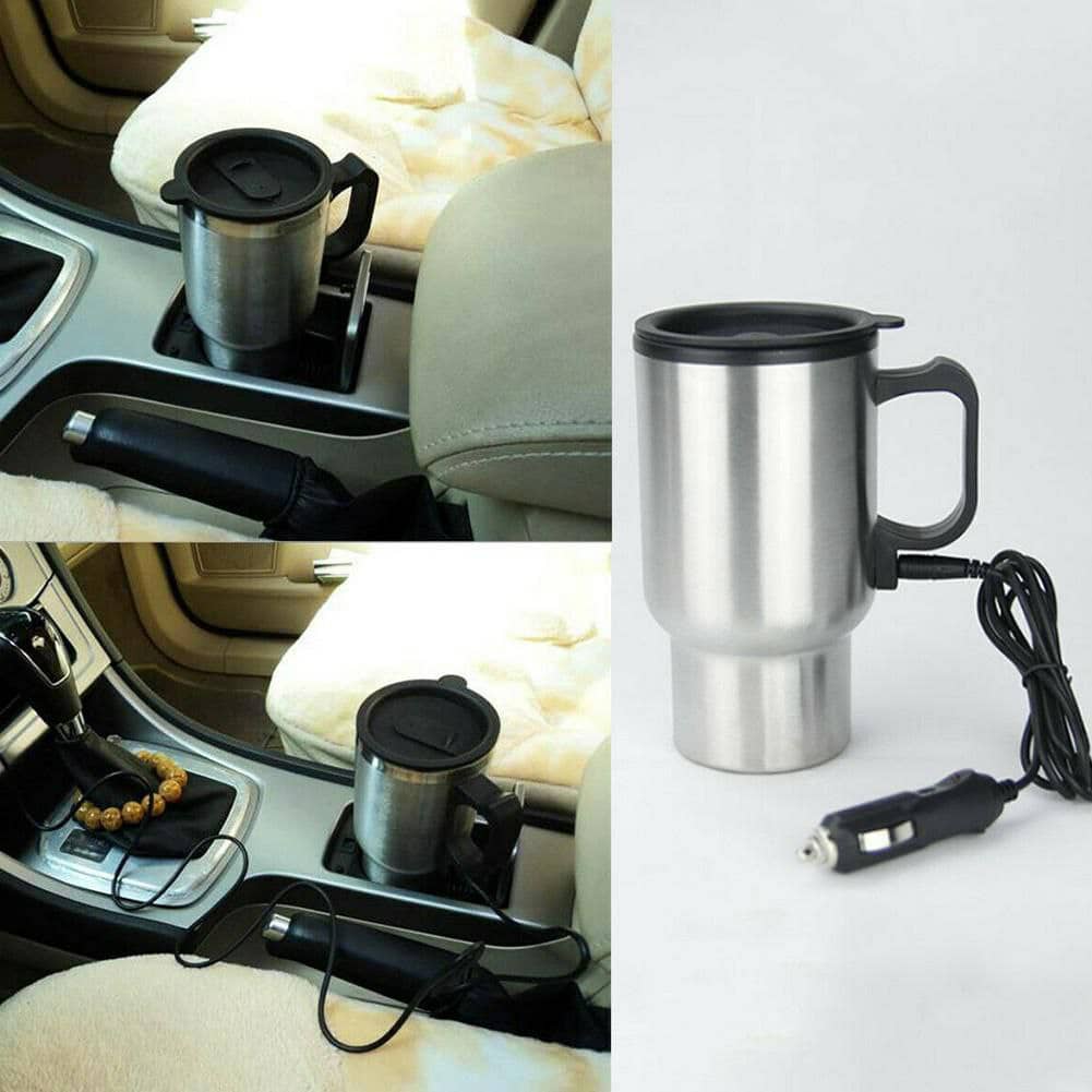 Thermos electrique chauffant pour voiture avec prise Allume Cigare Chauffe Eau,Thé,Café - Accessoires Auto/Moto - صورة 3