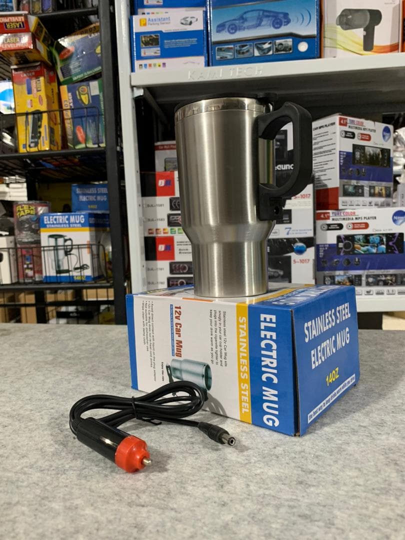 Thermos electrique chauffant pour voiture avec prise Allume Cigare Chauffe Eau,Thé,Café - Accessoires Auto/Moto - صورة 4