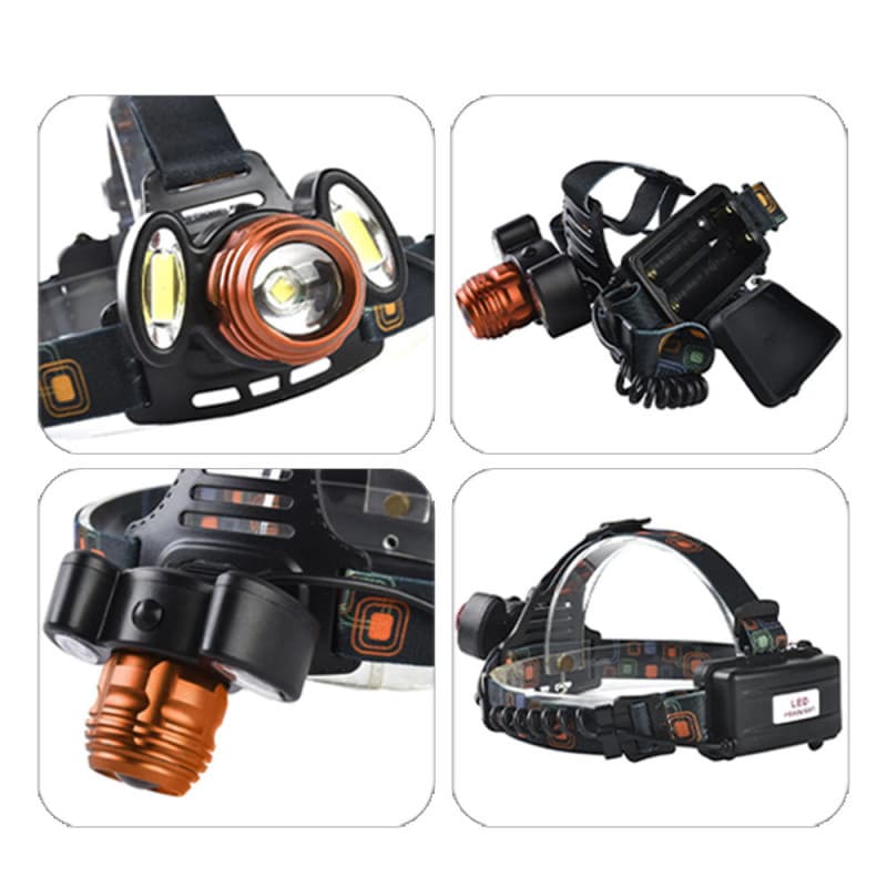 Lampe Frontale Lumineuse Sans Fil Avec 4 Modes D’eclairages Et Avec Zoom BEETRO LA-294 - Camping et Randonnée - صورة 3