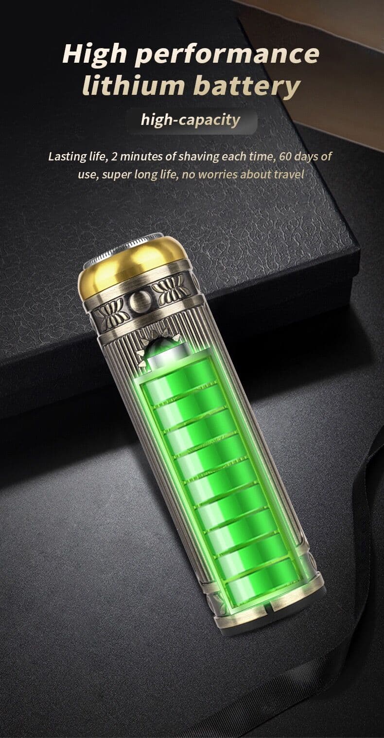 Ensemble de rasoir électrique pour hommes, tondeuse pour barbe et nez, chargeur USB, avec écran LCD - Soins et Beauté - صورة 9