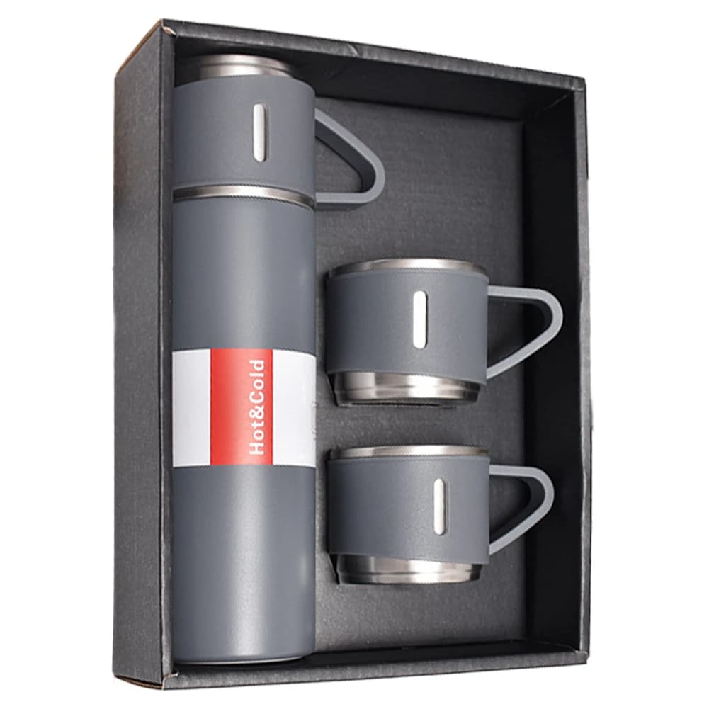 Ensemble Thermos avec 3 tasses thermique 500ml en acier inoxydable - Cuisine - صورة 5