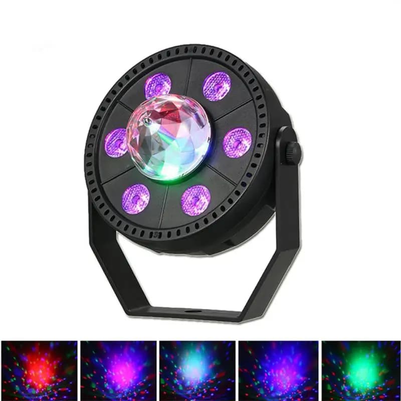 Projecteur jeux de lumiere RGB Laser rotatif 6en1 effets Stroboscope - Électronique - صورة 1