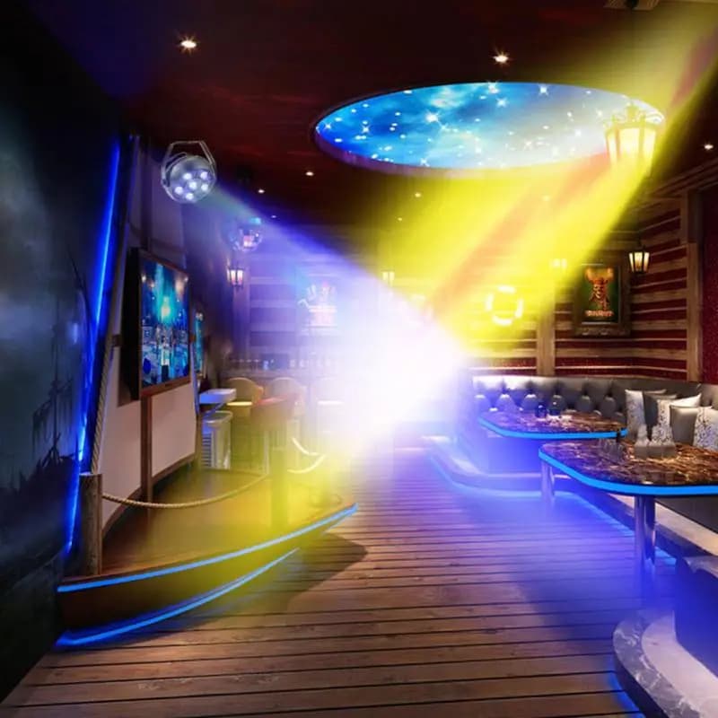 Projecteur jeux de lumiere RGB Laser rotatif 6en1 effets Stroboscope - Électronique - صورة 5