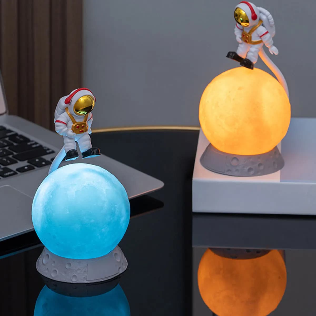 veilleuse LED 3D décoratif en forme d'astronaute Rechargeable par USB - Électronique - صورة 3