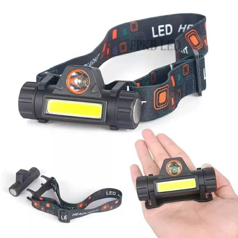 Lampe frontale à Led Portable imperméable Rechargeable USB - Camping et Randonnée - صورة 4