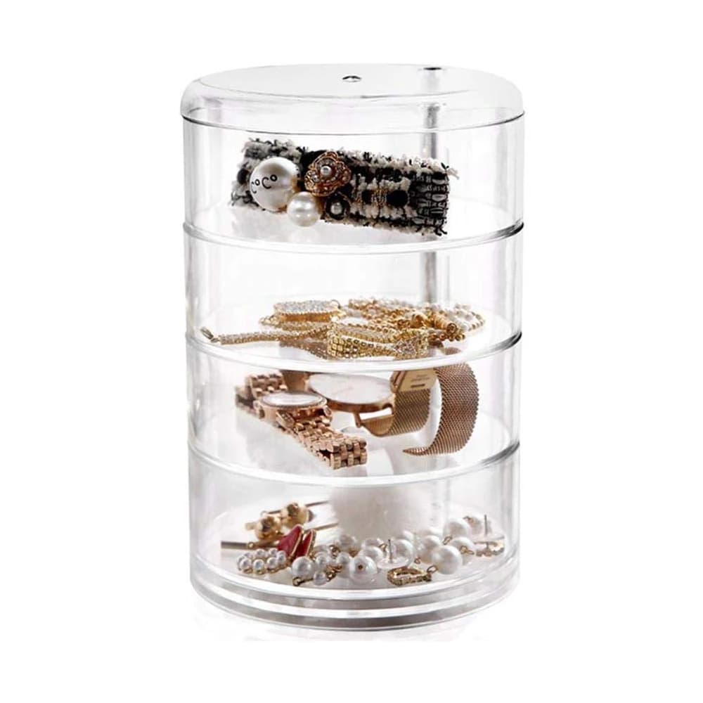 Organisateur de maquillage rotatif à 360 degrés en cristal acrylique - Soins et Beauté - صورة 7