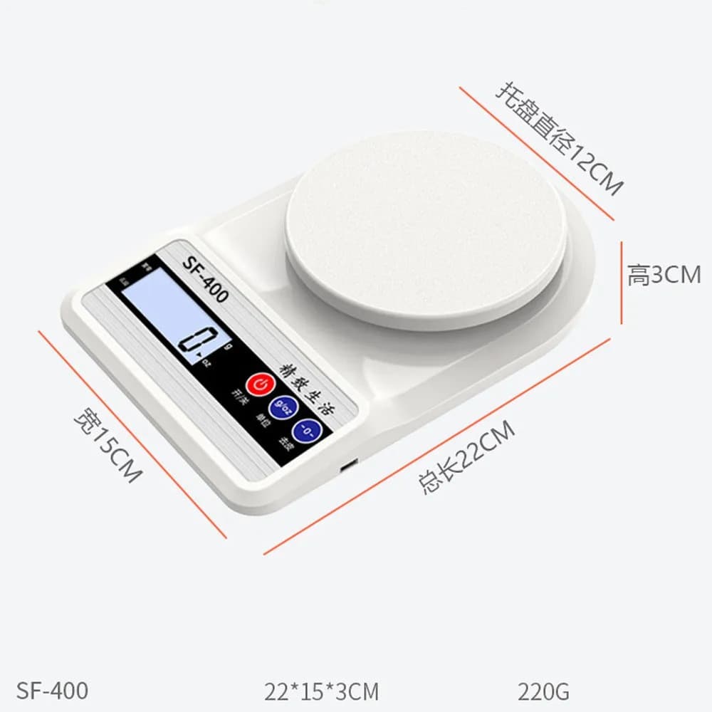 Balance de cuisine numérique 10kg, Balance de cuisine électronique de précision 1g - Cuisine - صورة 3
