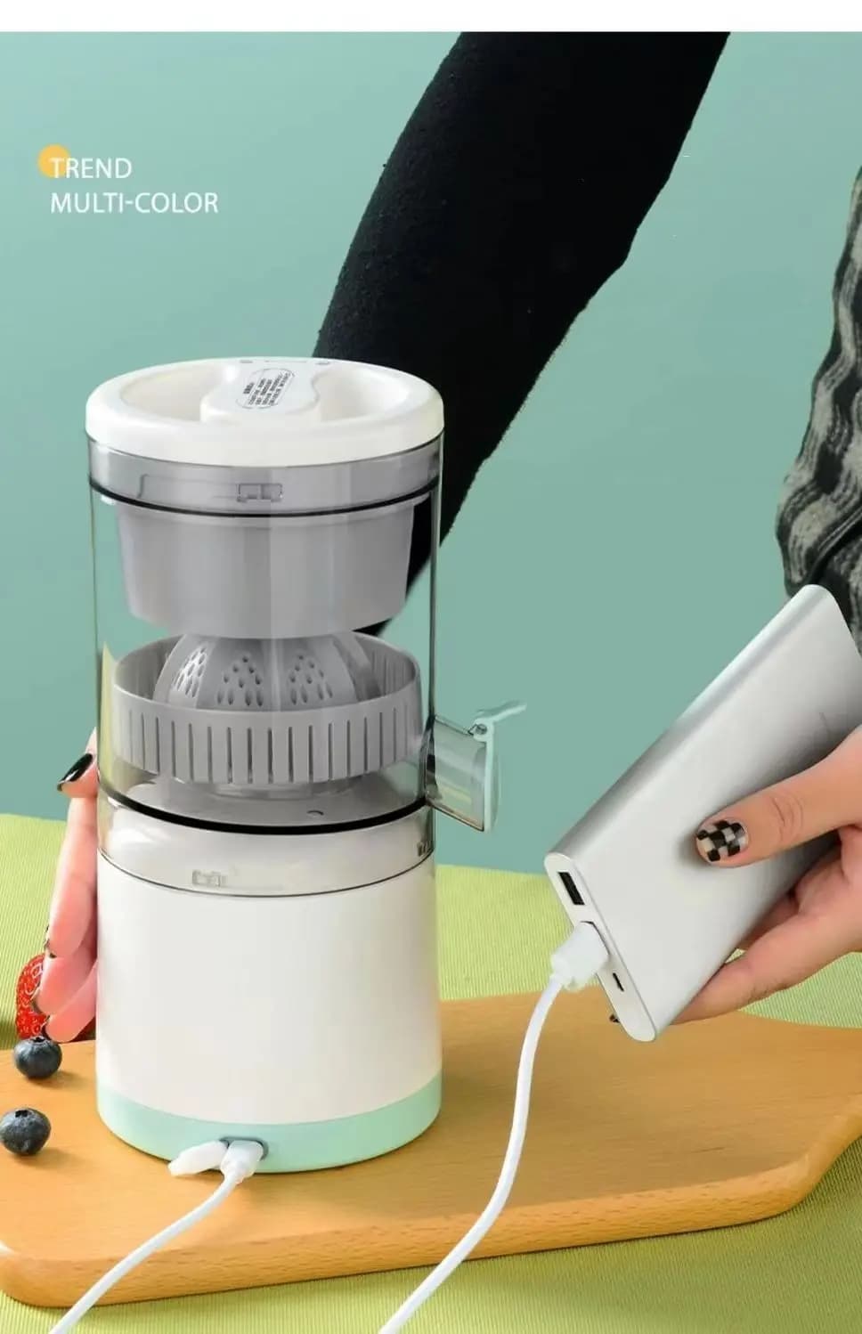 Presse-agrumes Portable sans fil multifonctionnel entièrement automatique rechargeable - Cuisine - صورة 10