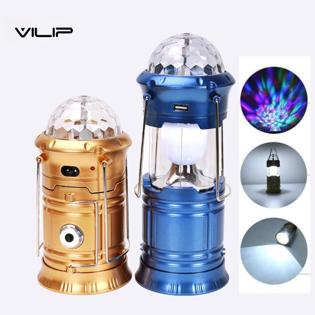 Camping light lantern 3IN1 multi-fonction Rechargeable lamp ,torch ,disco ball rotatif - Camping et Randonnée - صورة 1
