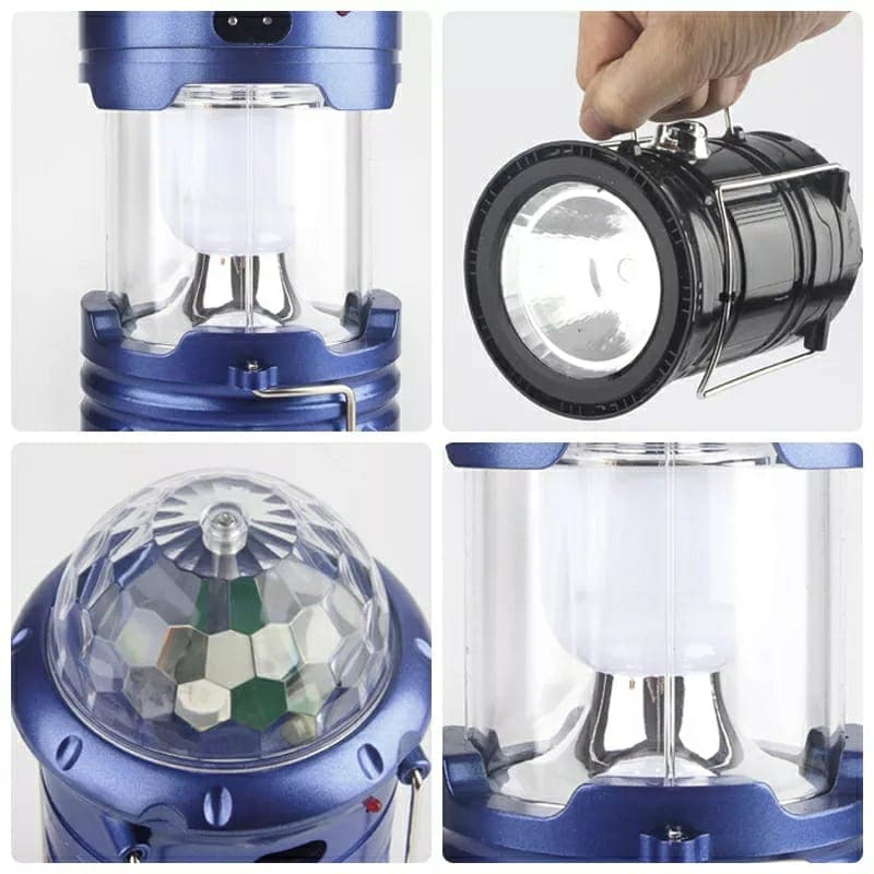 Camping light lantern 3IN1 multi-fonction Rechargeable lamp ,torch ,disco ball rotatif - Camping et Randonnée - صورة 2