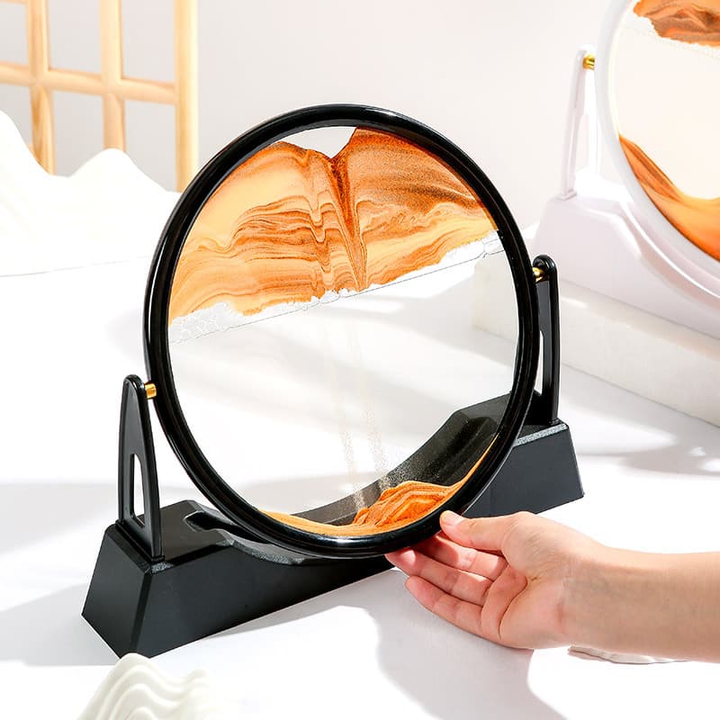 Sablier 3D Avec Support pour la décoration de la maison, sable de mer profonde, art créatif, décoration de bureau, décoration de chambre, cadeau - Décoration - صورة 1
