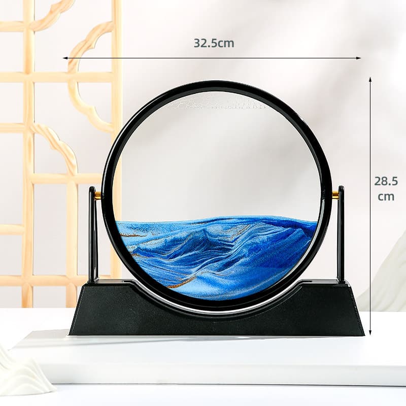 Sablier 3D Avec Support pour la décoration de la maison, sable de mer profonde, art créatif, décoration de bureau, décoration de chambre, cadeau - Décoration - صورة 2