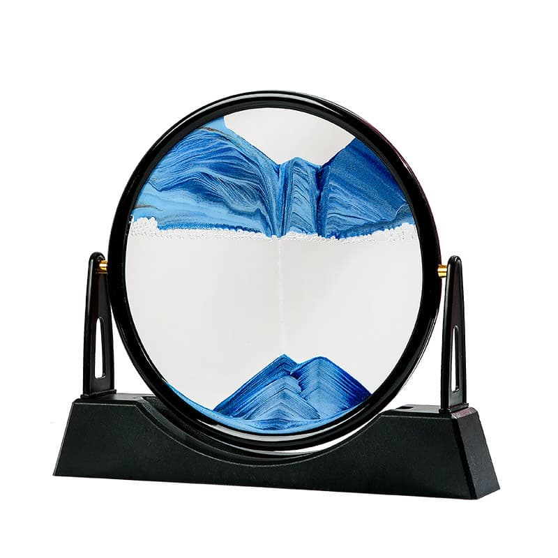 Sablier 3D Avec Support pour la décoration de la maison, sable de mer profonde, art créatif, décoration de bureau, décoration de chambre, cadeau - Décoration - صورة 4