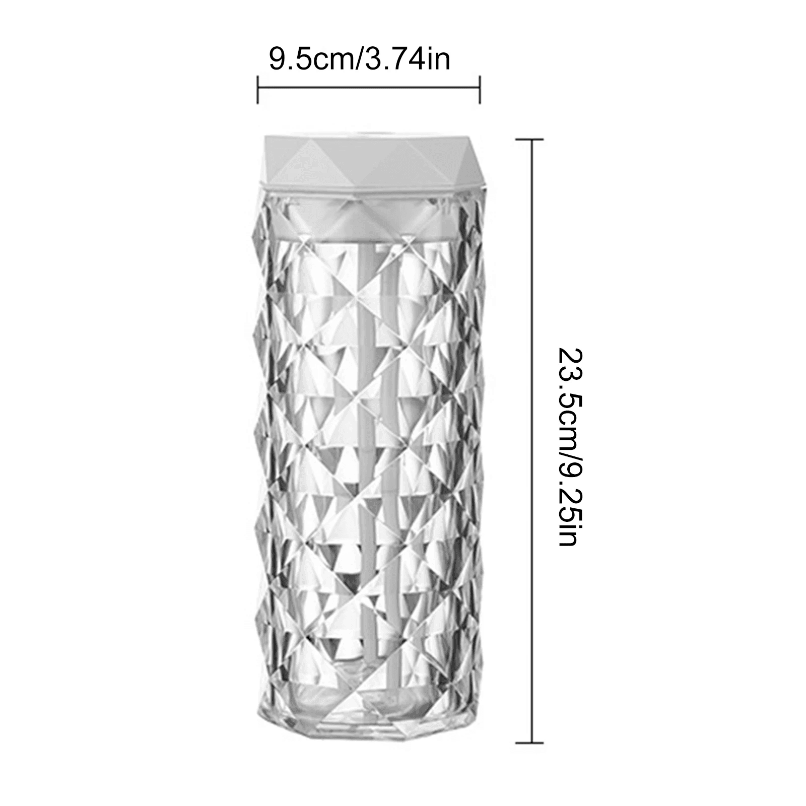 Lampe en cristal avec humidificateur d’air, diffuseur d’arôme, USB 900ml - Décoration - صورة 9