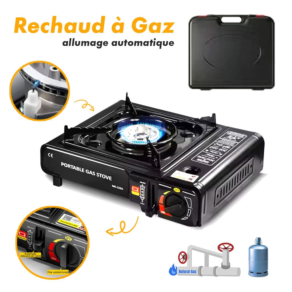 Réchaud à gaz de camping allumage automatique - Camping et Randonnée - صورة 1