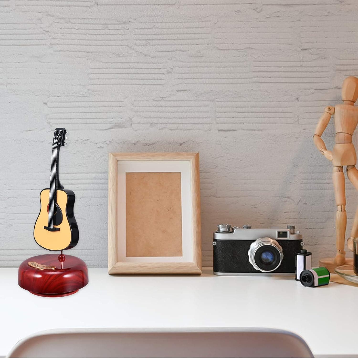Mini instrument de musique rétro GUITARE, boîte à musique Décoration - Décoration - صورة 4