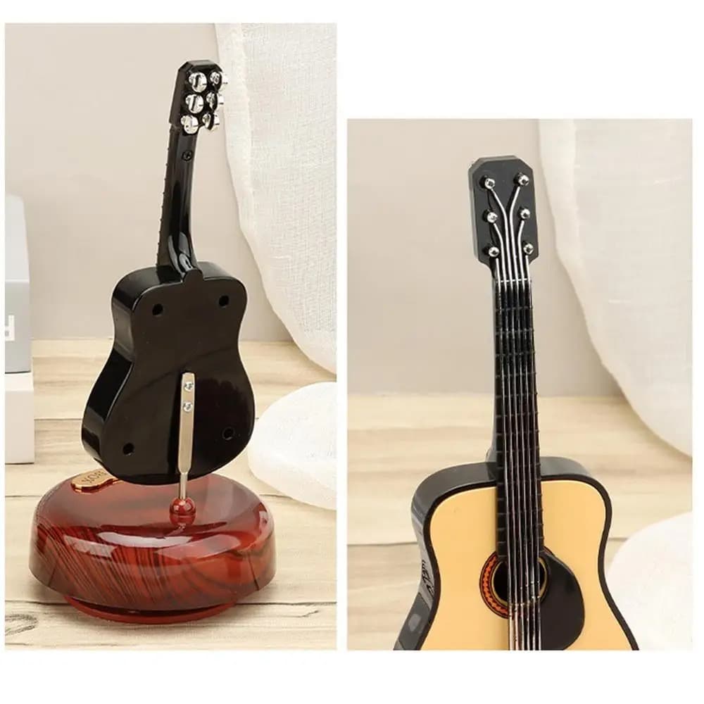 Mini instrument de musique rétro GUITARE, boîte à musique Décoration - Décoration - صورة 7