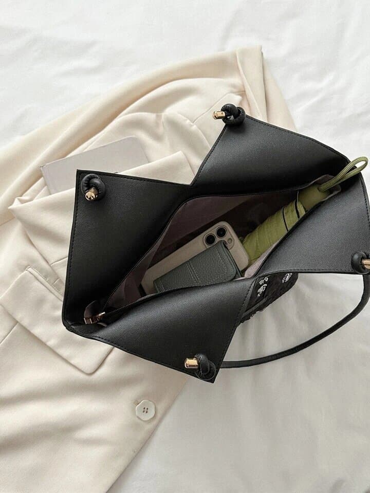 Sac à bandoulière à motif floral avec motif de patch de lettre - Sac à dos et Mode - صورة 5