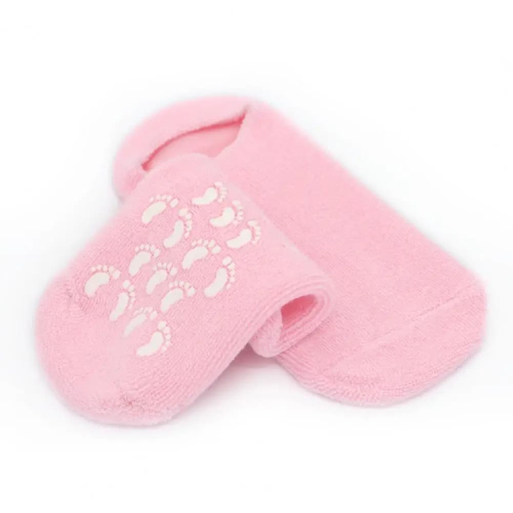 Chaussettes en Gel de Silicone réutilisables, masque pour les pieds, hydratant, blanchissant, exfoliant - جوارب من جل السيليكون لترطيب و تبييض و تقشيير القدم - Soins et Beauté - صورة 2