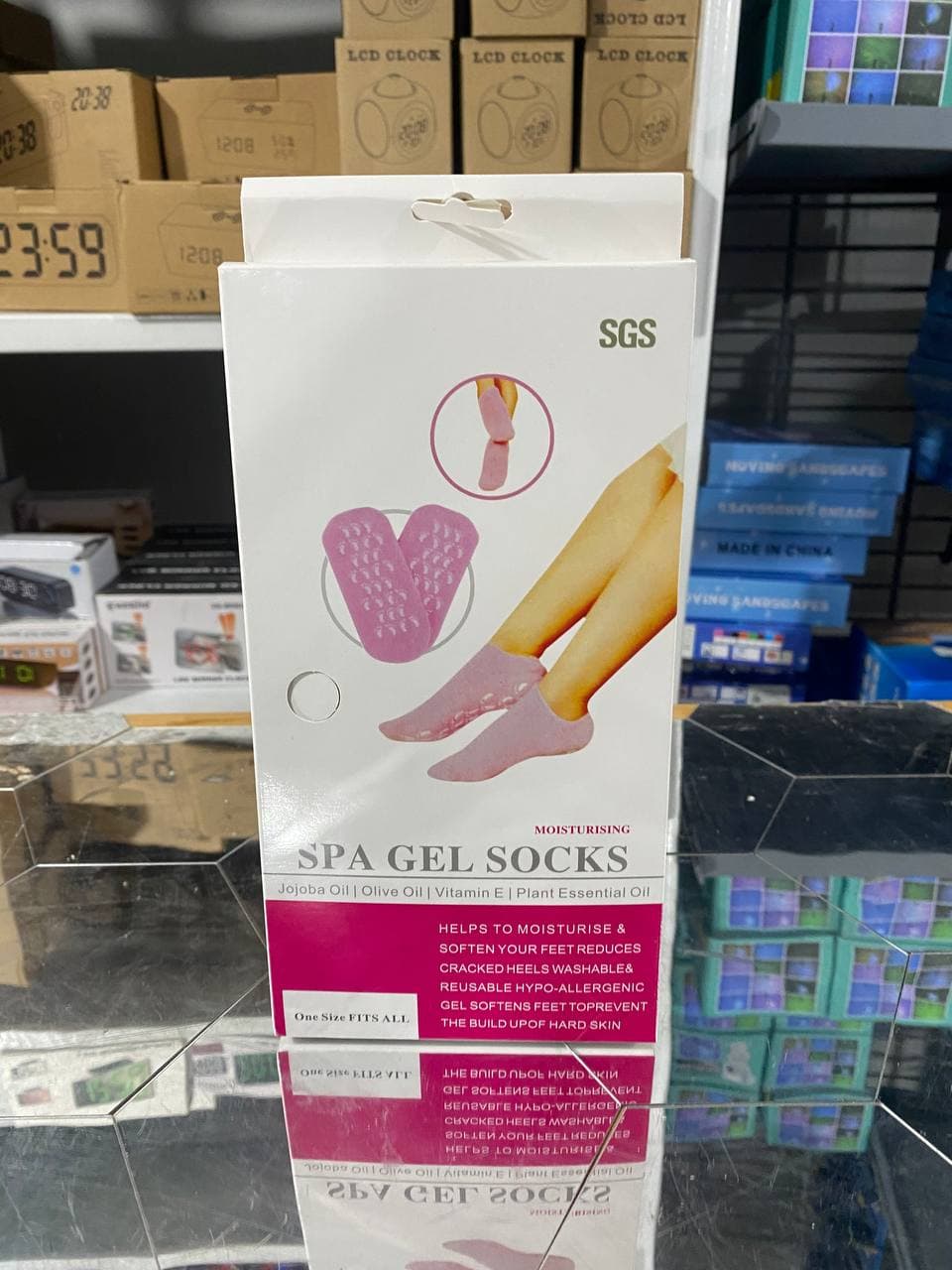Chaussettes en Gel de Silicone réutilisables, masque pour les pieds, hydratant, blanchissant, exfoliant - جوارب من جل السيليكون لترطيب و تبييض و تقشيير القدم - Soins et Beauté - صورة حقيقية 7
