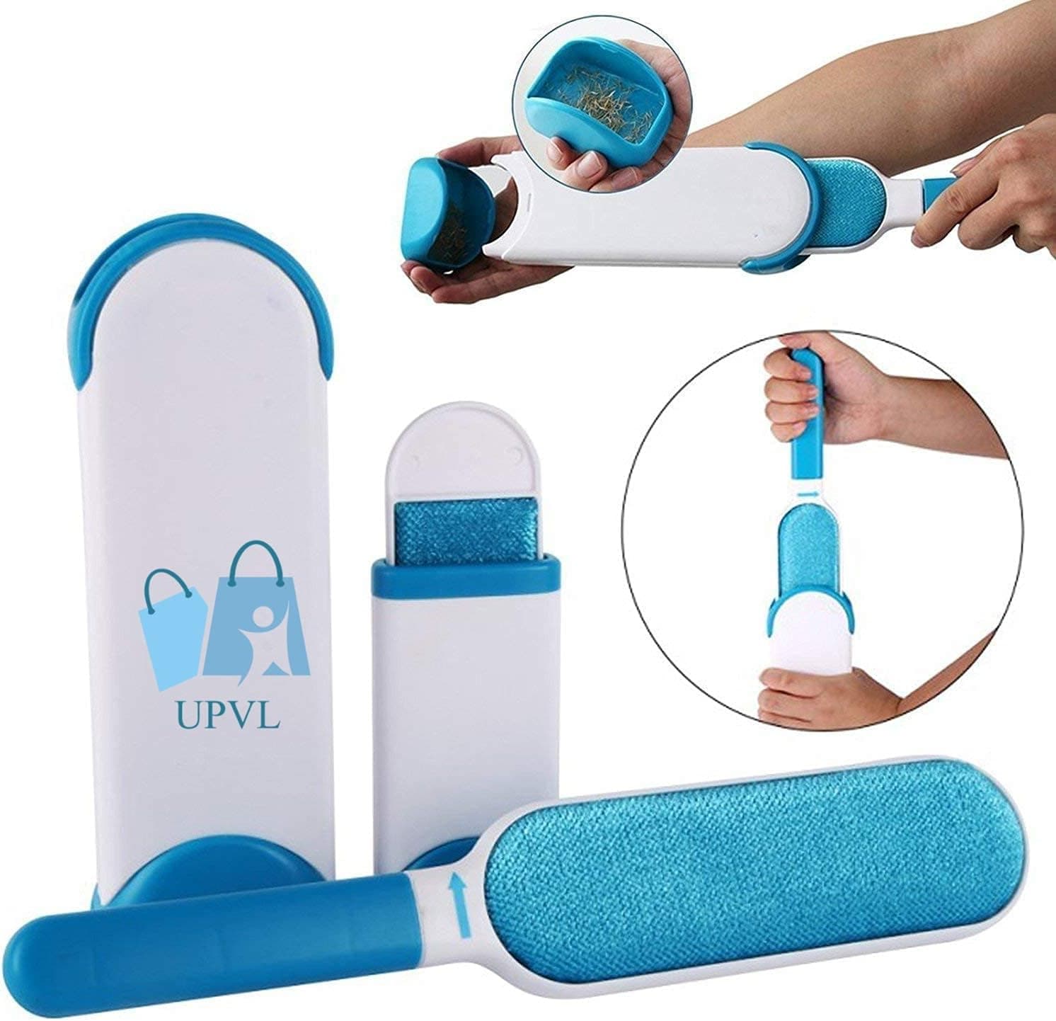 Brosse double face pour enlever les poils d’animaux, la poussière et les peluches, vêtements, meubles, canapé, tapis – فرشاة لإزالة شعر الحيوانات الأليفة والغبار والوبر - Divers - صورة 14