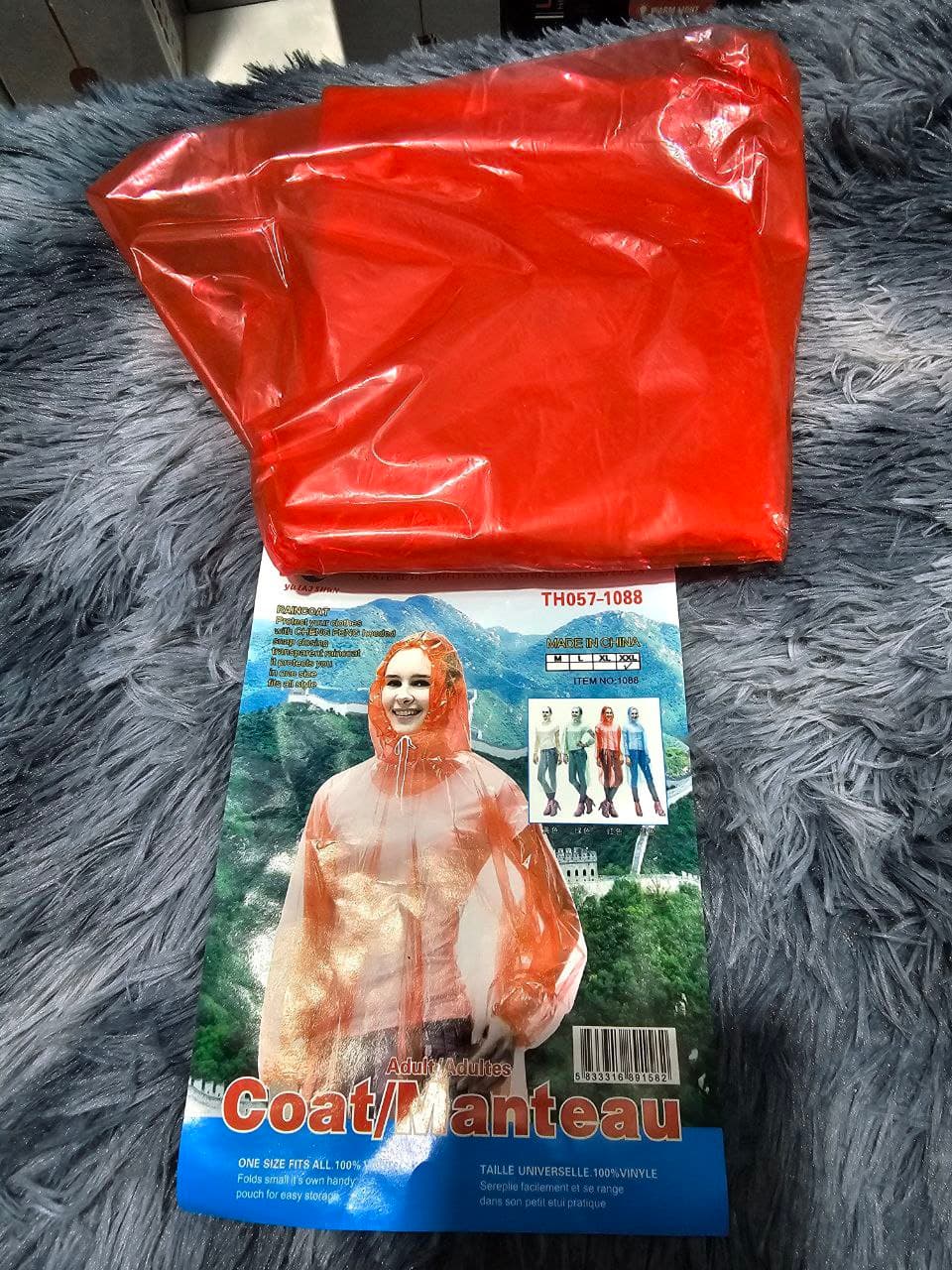 Poncho à capuche Transparent imperméable Pour Adulte protection d’urgence - Divers - صورة حقيقية 13