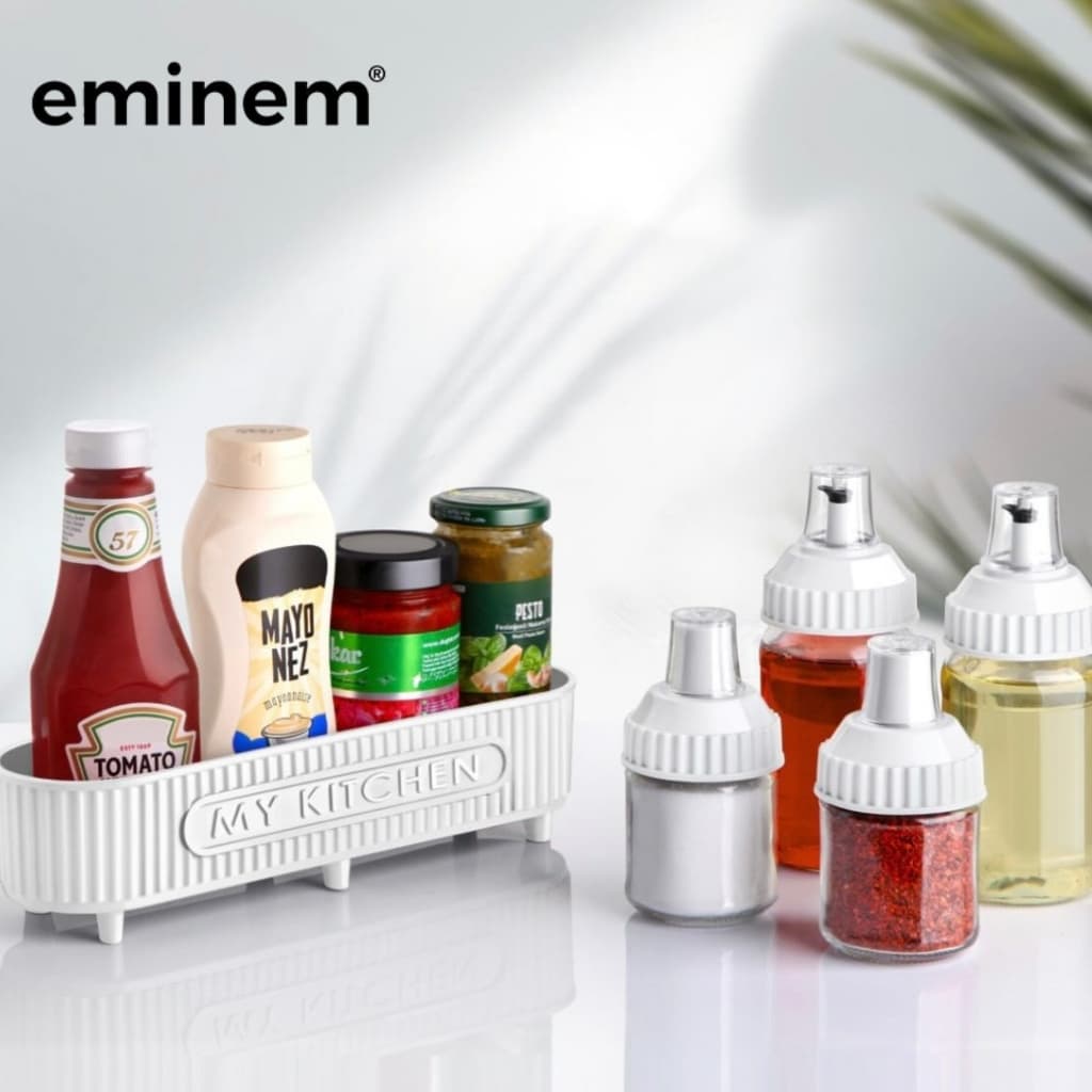 Eminem Ensemble de cuisine 5 Pcs en verre pour épices et huiles - Cuisine - صورة 1
