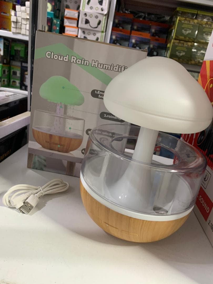 Humidificateur créatif en forme de nuage de pluie 7 couleurs 280ml - Électronique - صورة حقيقية 6