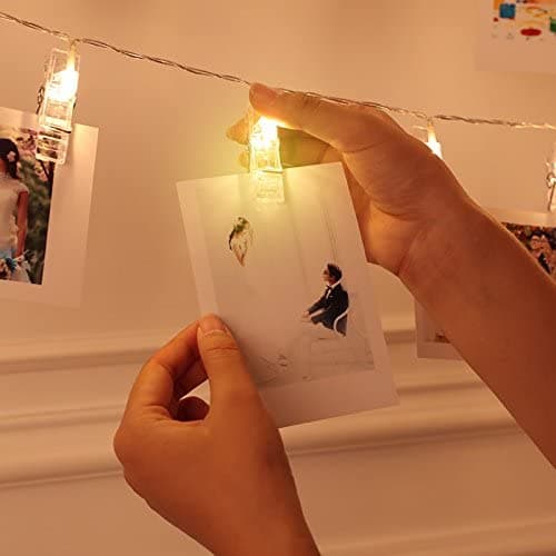 Clips lumineux pour accrocher des photos décoration intérieure - Décoration - صورة 2
